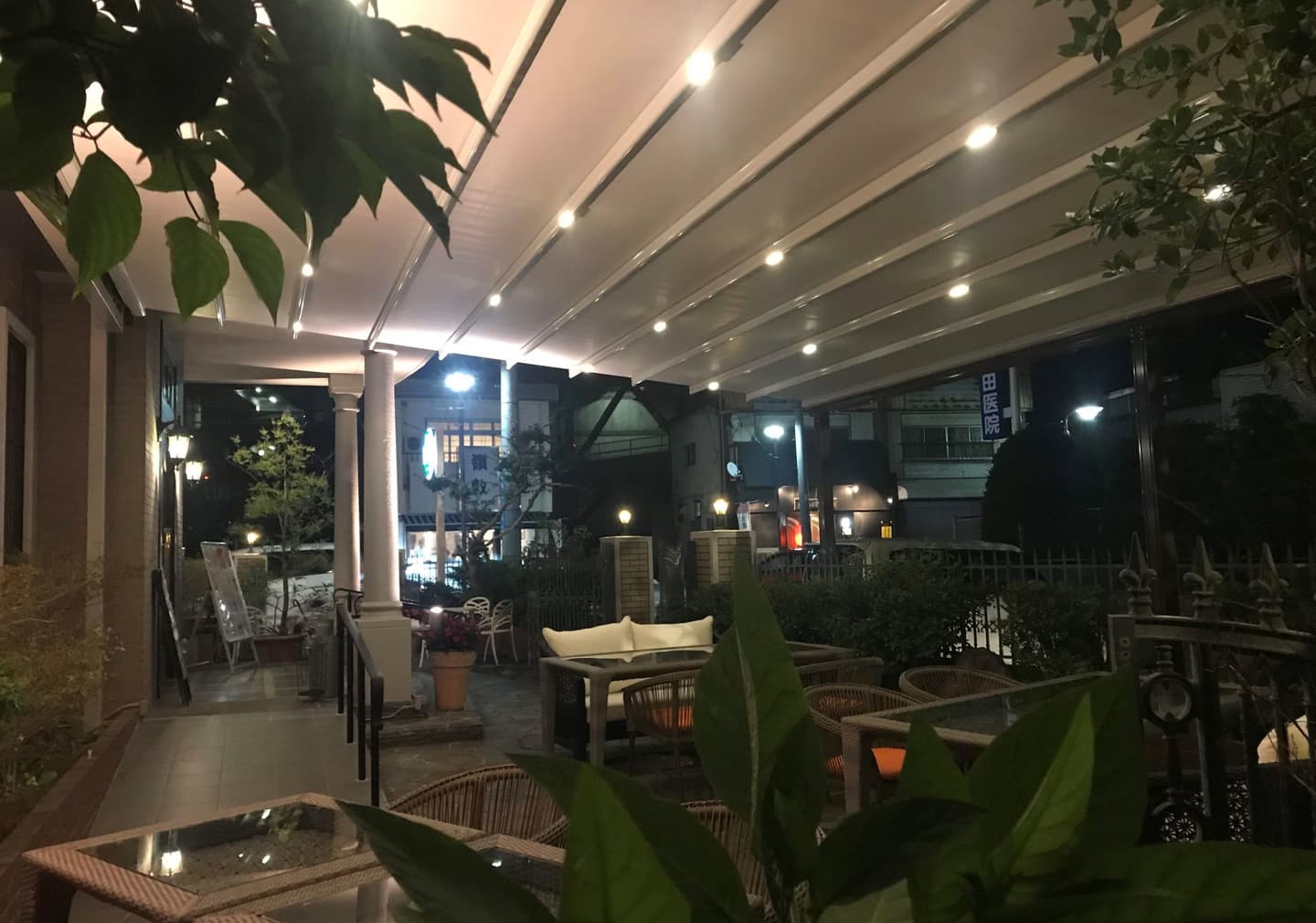 夜のスカイカバーテント