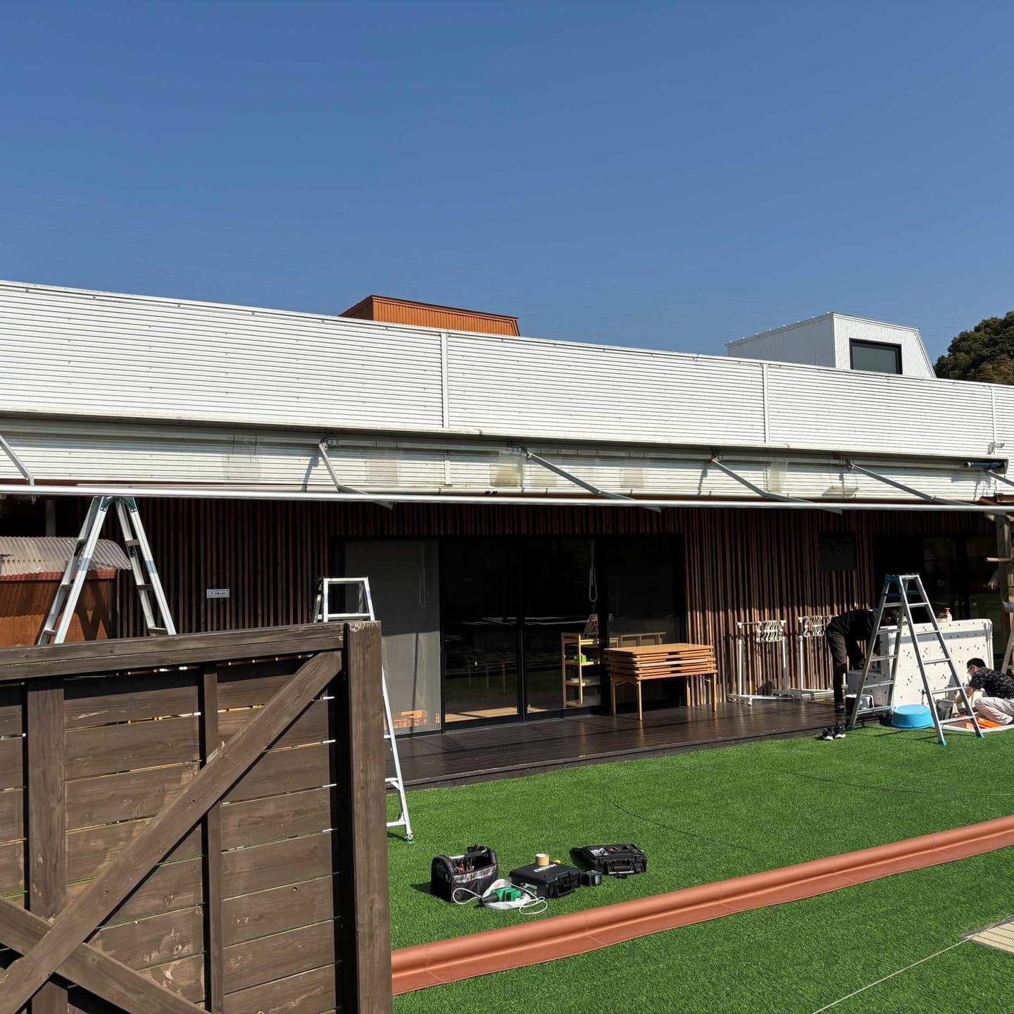 オーニングテント張替前