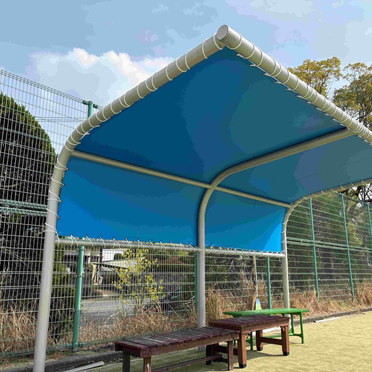 ベンチテント張替後